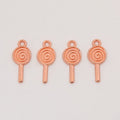 Spiral Lollipop Charm In 6 Metal Finishes For Jewelry Making view 10