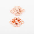 Scrollwork Four-Loop Connector Jewelry Making Component In 6 Finish Options view 11