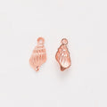 Small Spiral Seashell Charm Pendants in Eight Finishes view 12