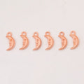Smiling Crescent Moon Charm in 6 Metal Finishes for Jewelry Making view 11
