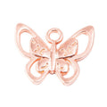 Openwork Butterfly Metal Charm Pendant in Three Finishes view 8