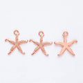 Textured Starfish Charm Metal Jewelry Making Pieces view 11
