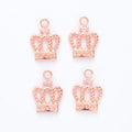 Cutout Royal Crown Metal Charms in Six Finishes Jewelry Making Pendants view 10