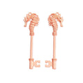 Seahorse Skeleton Key Charm in Multiple Metal Finishes for Jewelry Making view 11