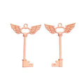 Vintage Winged Key Charms in Multiple Finishes for Jewelry Making view 12