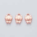 Cartoon Pig Charm Small Metal Pendant in Five Finishes view 9