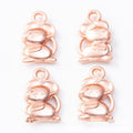 Chinese Zodiac Rat Charm in 4 Metal Finishes for Jewelry Making view 8