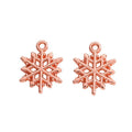 Six Point Snowflake Metal Charms in Five Finishes for Jewelry Making view 9