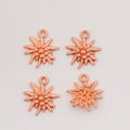 Spiky Flower Charm In 7 Metal Finishes For Jewelry Making view 11