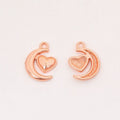 Vintage Finish Metal Moon Heart Charms in 5 Style Options view 9
