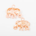 Ornate Elephant Metal Charm 3 Finish Options Craft Supply view 8