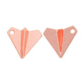 Folded Paper Airplane Metal Charms in Five Finishes view 10