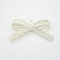 Lace Bow Metal Pendant Charms in 9 Distinct Finishes view 9