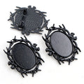 18x25mm Alloy Brooch Pendant Base Tray For Glass Cabochon, DIY Jewelry Findings, 6g view 4