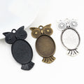 18x25mm Inner Diameter Alloy Pendant Tray Base, 6g DIY Jewelry Setting Accessories view 1