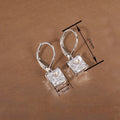 Fresh Geometric Square Zircon Stud Earrings For Women, Simple Fashion Ear Jewelry view 4