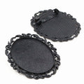 30x40mm Alloy Brooch Pendant Base Tray For Time Gem DIY Jewelry Making Accessories 10g view 2