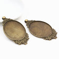 30x40mm 10g Gold Zinc Alloy Charm Pendant No.667741 for DIY Necklace Bracelet Jewelry Making view 2