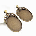 30x40mm 9g Zinc Alloy Charm Pendant for DIY Necklace Bracelet Jewelry Making view 2