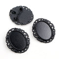 18x25mm Inner Size 6g Alloy Brooch Pendant Tray Base Setting For DIY Jewelry view 4