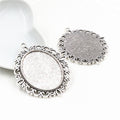 30x40mm 12g Zinc Alloy Charm Pendant No.027644 for DIY Necklace Bracelet Jewelry Making view 3