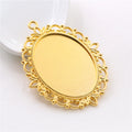 30x40mm 13g Zinc Alloy Charm Pendant for DIY Necklace Bracelet Jewelry Making view 4