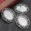 18x25mm Inner Size Alloy Brooch Pendant Bezel Tray 7g For DIY Jewelry Findings view 4