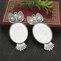 30x40mm 11g Zinc Alloy Charm Pendant No.338722 for DIY Necklace Bracelet Jewelry Making view 4