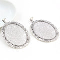 30x40mm 9g Zinc Alloy Charm Pendant No.194628 for DIY Necklace Bracelet Jewelry Making view 3