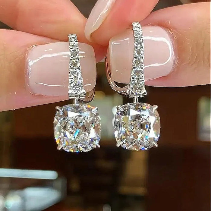 Luxury Niche Minimalist Drop Earrings For Women, Fashion Versatile Temperament Ear Cuff Jewelry