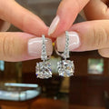 Luxury Niche Minimalist Drop Earrings For Women, Fashion Versatile Temperament Ear Cuff Jewelry view 2