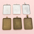23x33mm Gold Zinc Alloy Charm Pendant for DIY Necklace Bracelet Jewelry Making view 2