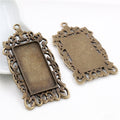 19x38mm Gold Zinc Alloy Charm Pendant No.591204 for DIY Necklace Bracelet Jewelry Making view 3