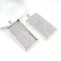 24x48mm 15g Zinc Alloy Charm Pendant for DIY Necklace Bracelet Jewelry Making view 3
