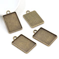 18x25mm 4.5g Gold Zinc Alloy Charm Pendant for DIY Necklace Bracelet Jewelry Making view 2