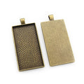 25x50mm 10g Zinc Alloy Charm Pendant for DIY Necklace Bracelet Jewelry Making view 3