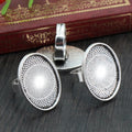 18x25mm Inner Oval Alloy Ring Cabochon Base Tray DIY Pendant Jewelry Accessory view 2