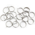 18mm Diameter Stainless Steel Ring With Curved Edge, 1.5g Welded Loop DIY Pendant Jewelry view 1