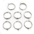 18mm Diameter Stainless Steel Ring With Curved Edge, 1.5g Welded Loop DIY Pendant Jewelry view 2