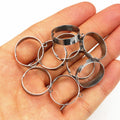 18mm Diameter Stainless Steel Ring With Curved Edge, 1.5g Welded Loop DIY Pendant Jewelry view 4