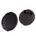 30x40mm Oval Alloy Brooch Pendant Blank Tray Base For DIY Cabochon Jewelry Findings, 10g view 2