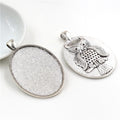 30x40mm 11g Zinc Alloy Charm Pendant for DIY Necklace Bracelet Jewelry Making view 3