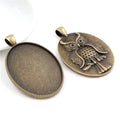 30x40mm 11g Zinc Alloy Charm Pendant for DIY Necklace Bracelet Jewelry Making view 2