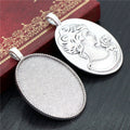 30x40mm 9g Zinc Alloy Charm Pendant No.537292 for DIY Necklace Bracelet Jewelry Making view 3