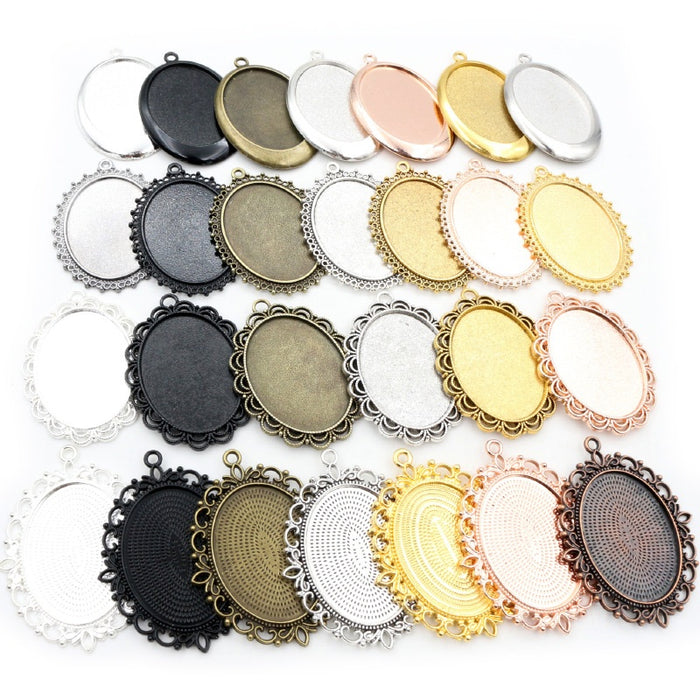 30x40mm 10g Gold Zinc Alloy Charm Pendant No.665638 for DIY Necklace Bracelet Jewelry Making