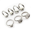 High Quality Stainless Steel 6/8/10/12mm Inner Diameter Ring Cabochon Base Settings For DIY Jewelry view 5