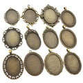 30x40mm 10g Gold Zinc Alloy Charm Pendant No.376660 for DIY Necklace Bracelet Jewelry Making view 2