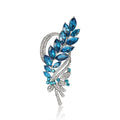 Alloy Rhinestone Large Wheat Brooch For Women's Clothing Decoration view 5