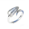 New Leaf Open Ring For Women, Minimalist Floral Adjustable Finger Ring, Light Luxury Jewelry view 5