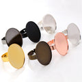 13x18mm 18x25mm 30x40mm Oval Ring Cabochon Bezel Tray Setting Accessories, 3g 4g view 3